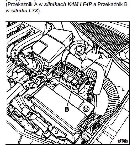 Laguna II 1.6 brak napiecia na pompie paliwa Renault